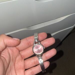 Silver and Pink Watch ameritime